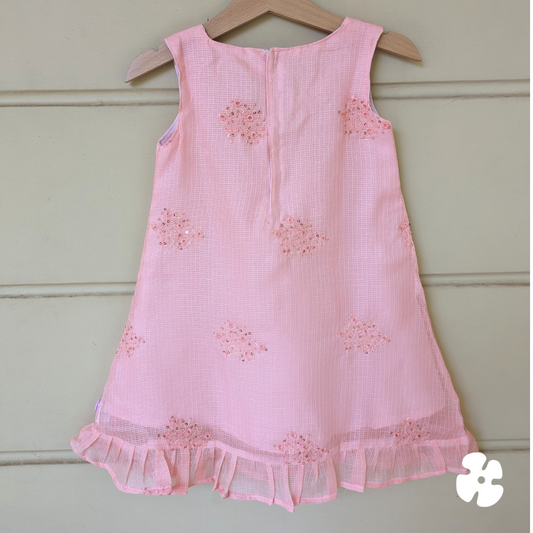 A-line peach frock