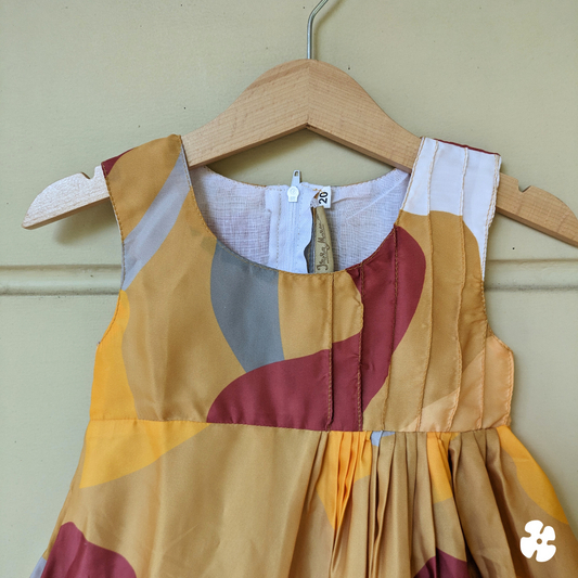 Little fit and flare frock with pin tuck