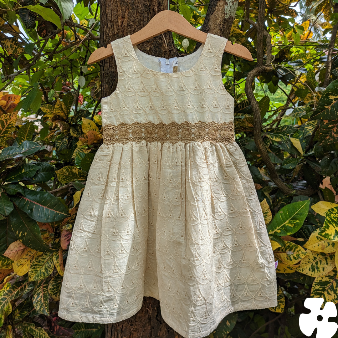 Onam Frock, Hakoba Frock, Kids clothing, Girls Clothing