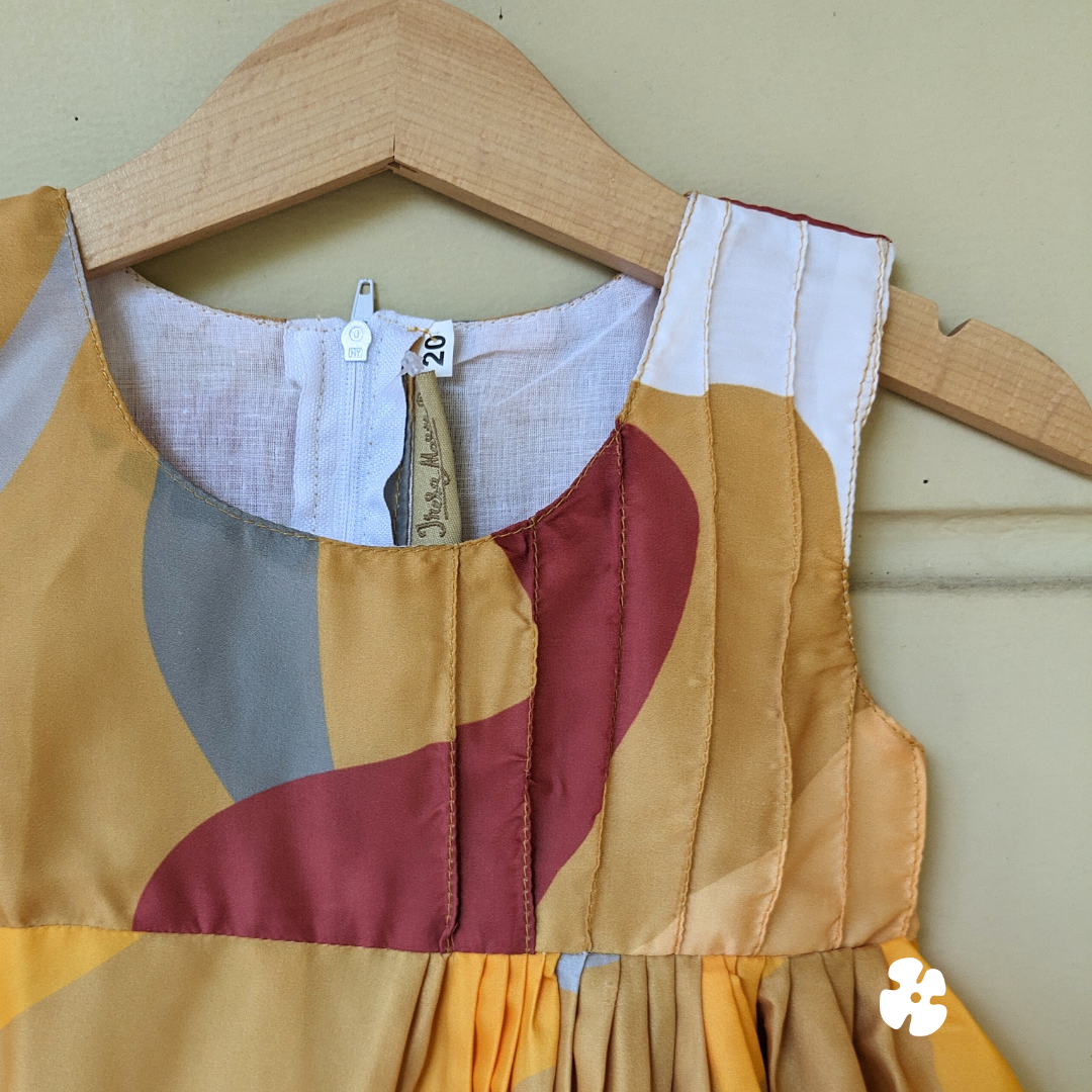 Little fit and flare frock with pin tuck