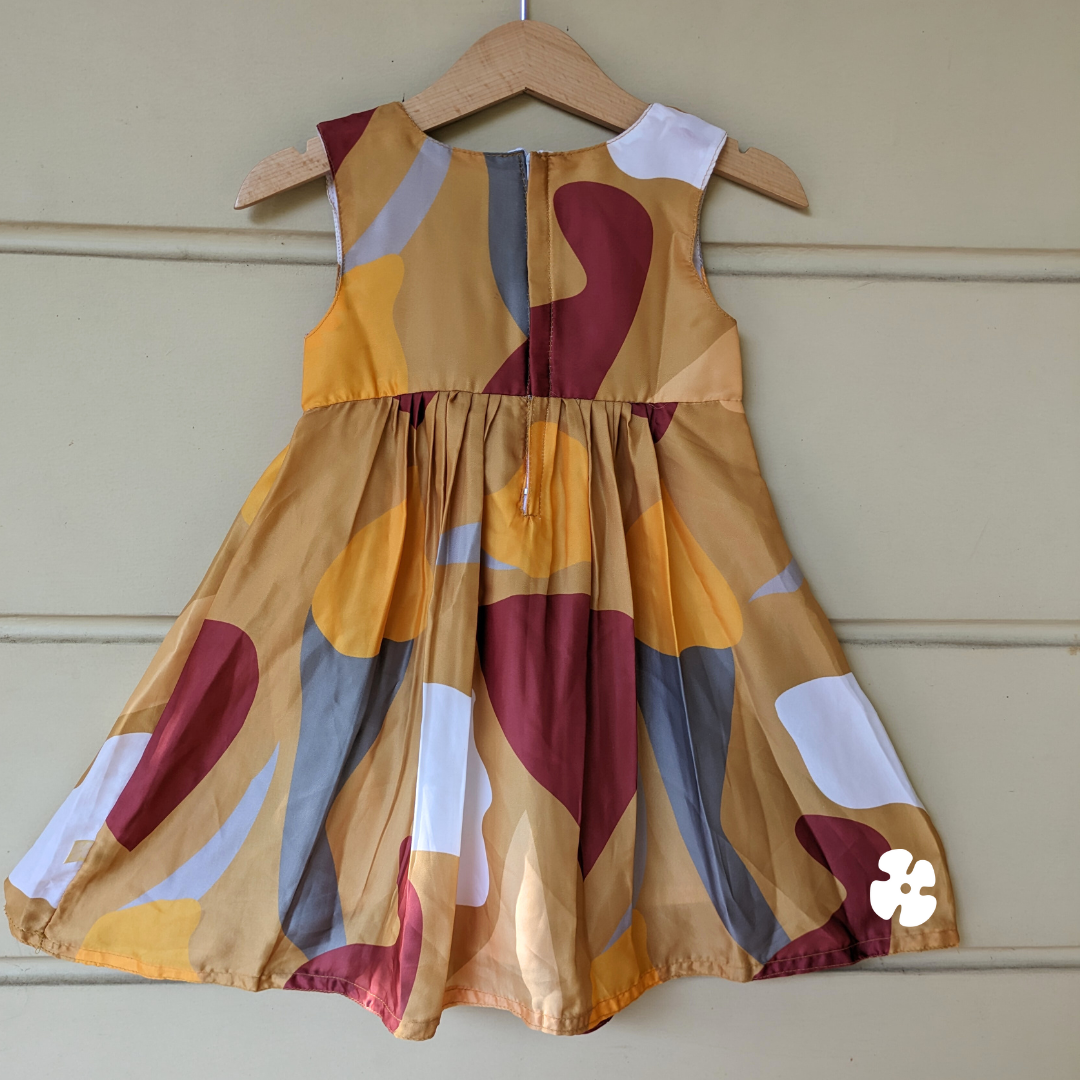 Little fit and flare frock with pin tuck