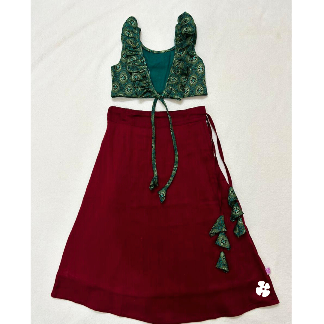 Ruffle top and skirt