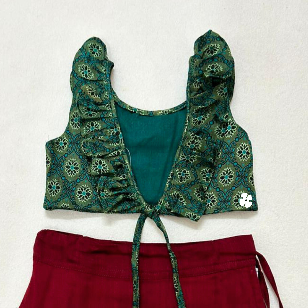 Ruffle top and skirt