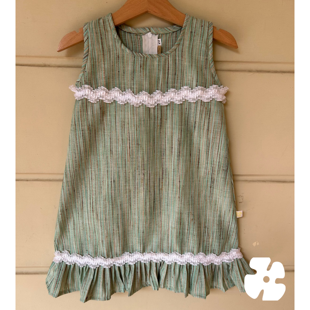 Green Christmas frock