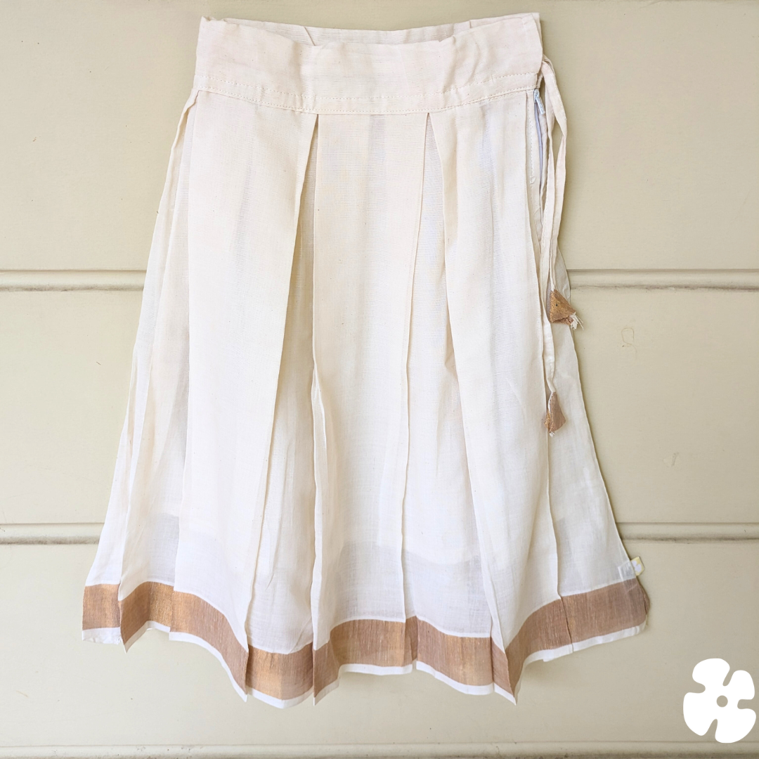 Mirror work top with skirt