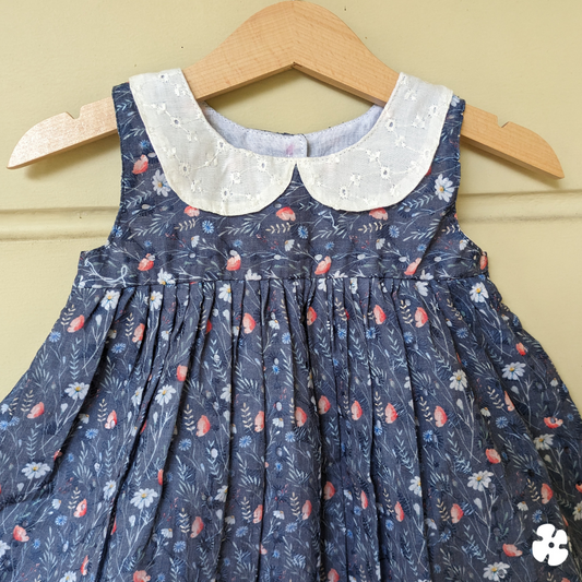 Peter pan collar frock