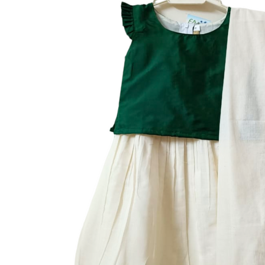 Gathered skirt and top