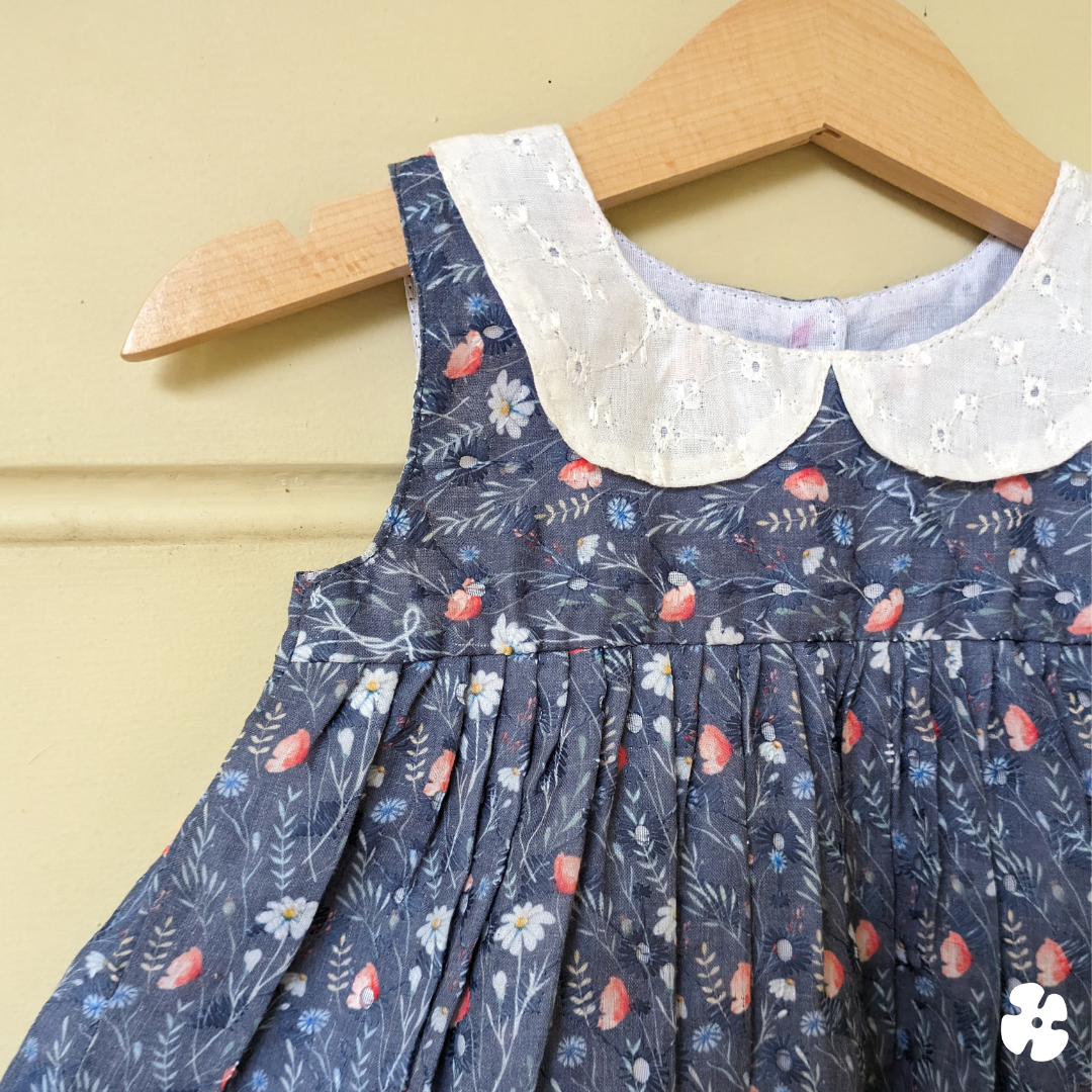 Peter pan collar frock