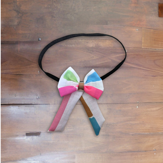 Jumpsuit with matching hair accessory