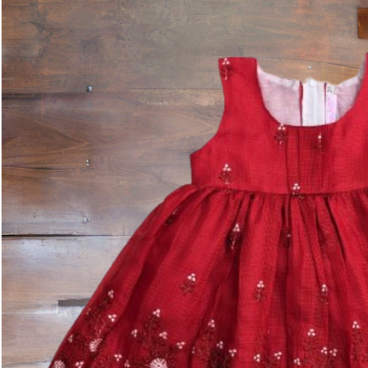 The little Red Christmas frock