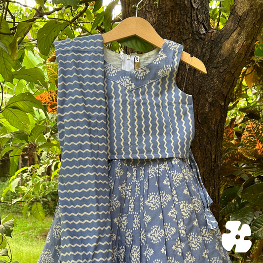 Simple cotton skirt and top