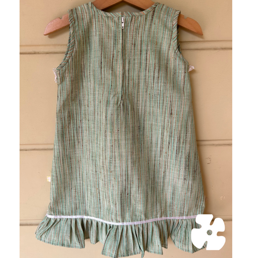 Green Christmas frock