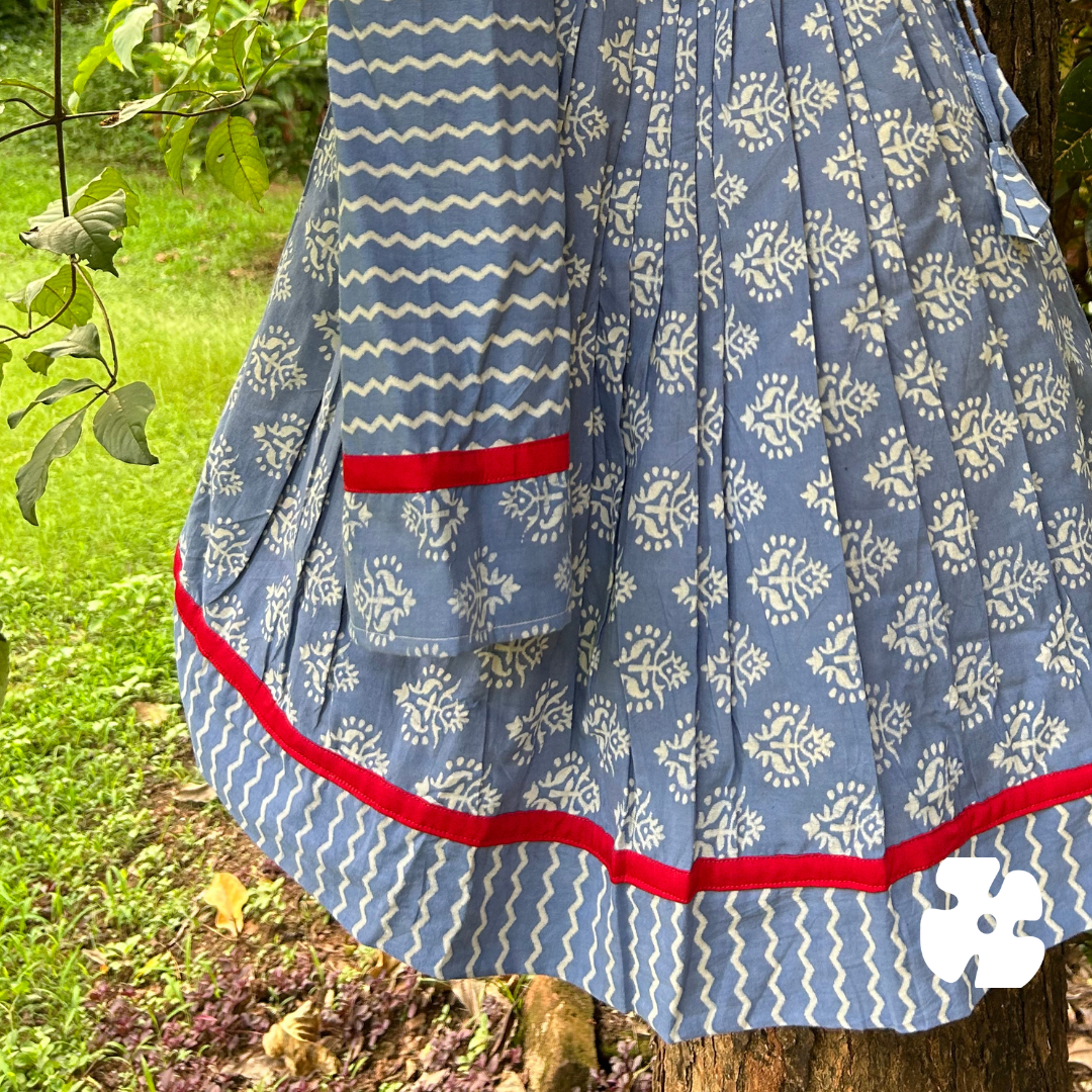 Simple cotton skirt and top