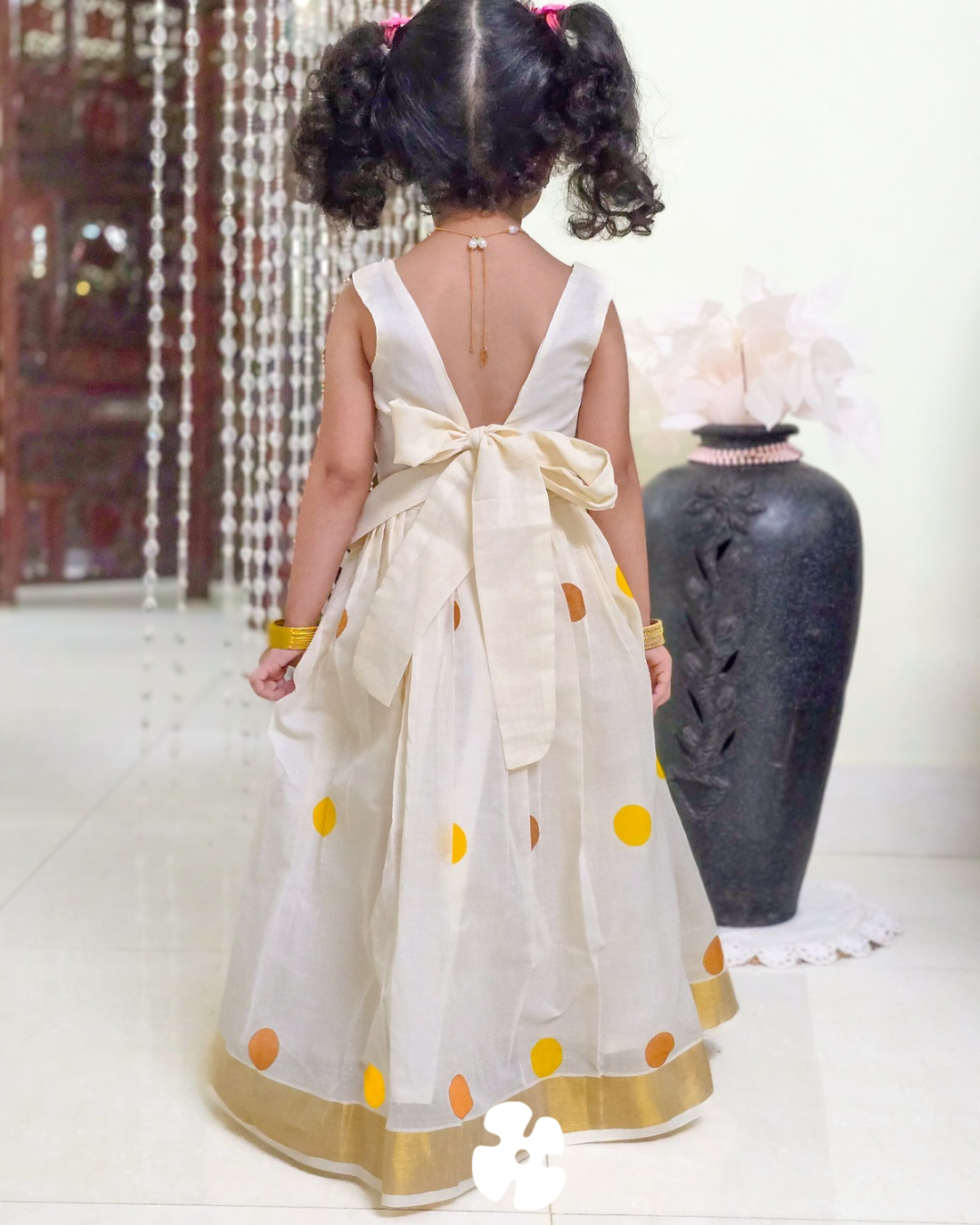Sunflower onam special skirt and top