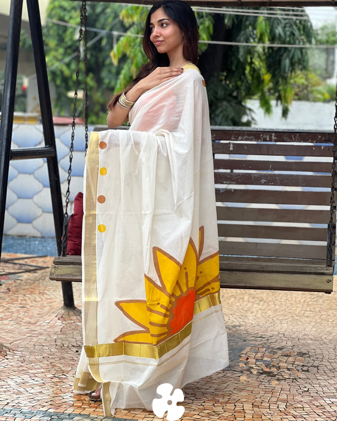 Sunflower saree
