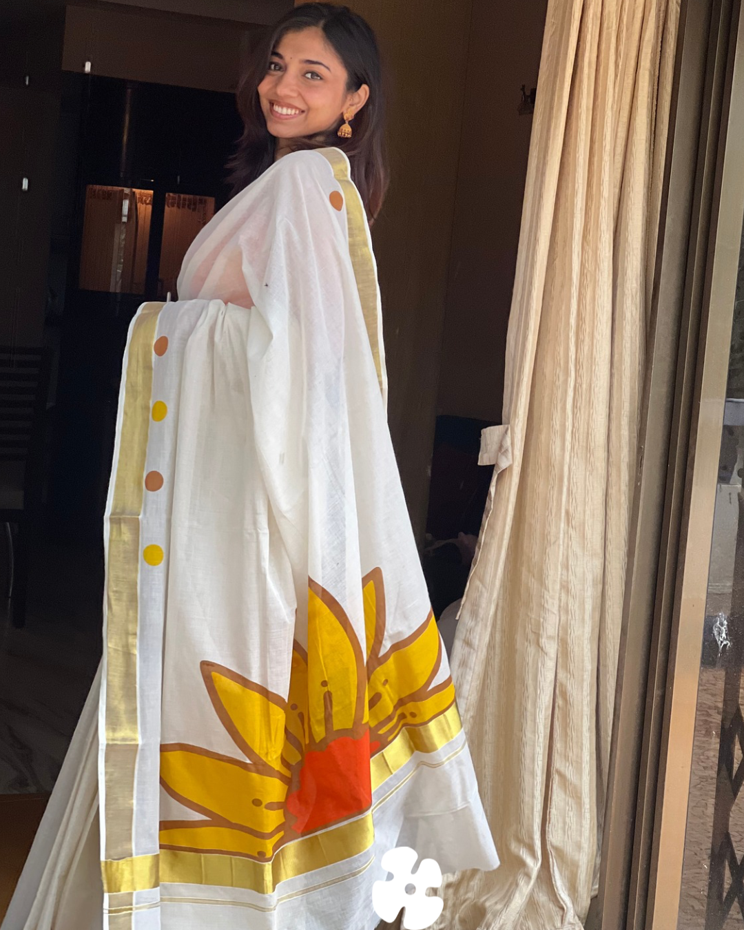 Sunflower saree