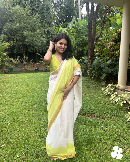 The Parrot Whisper Saree