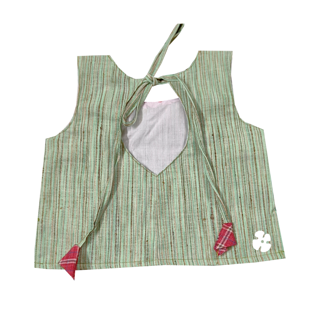 Step skirt with collar top