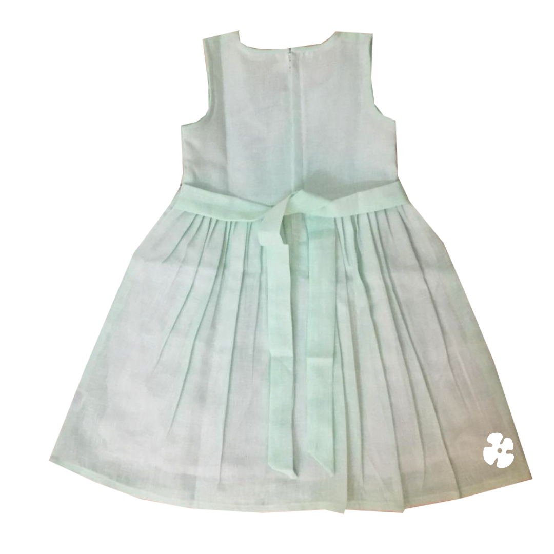 floral embroidery frock