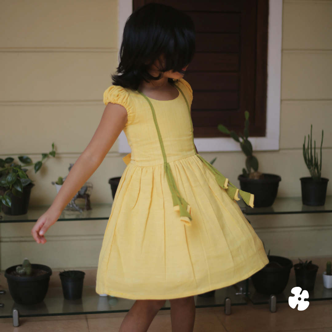 Girls yellow sales summer dress