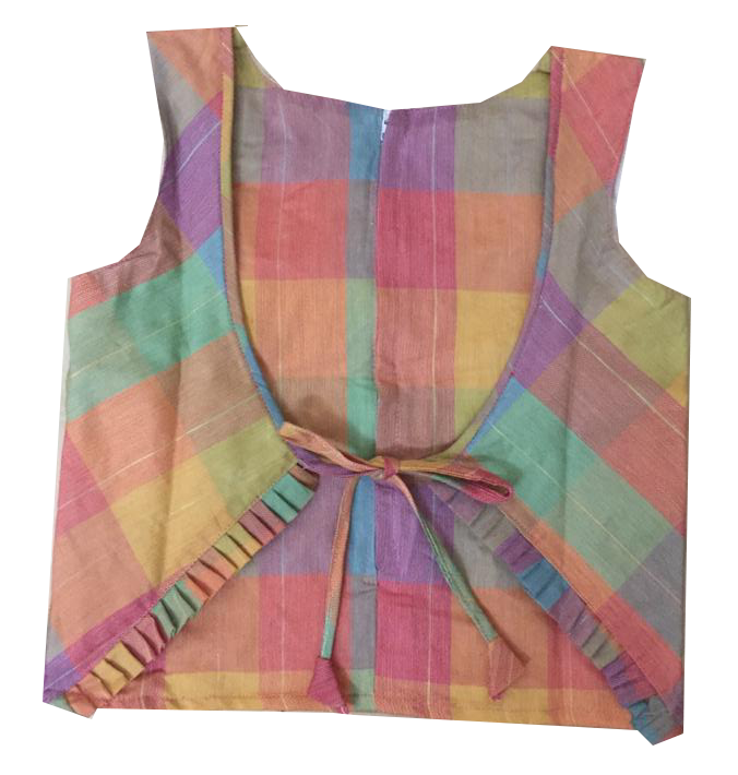 Box pleat skirt and princess cut top
