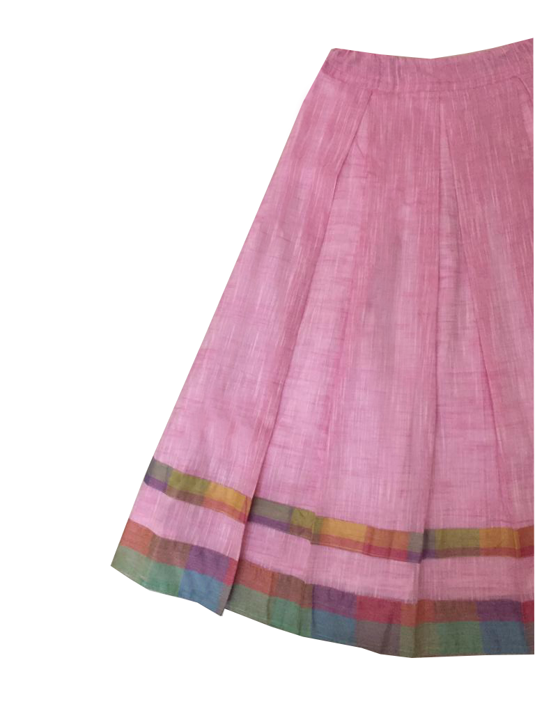 Box pleat skirt and princess cut top