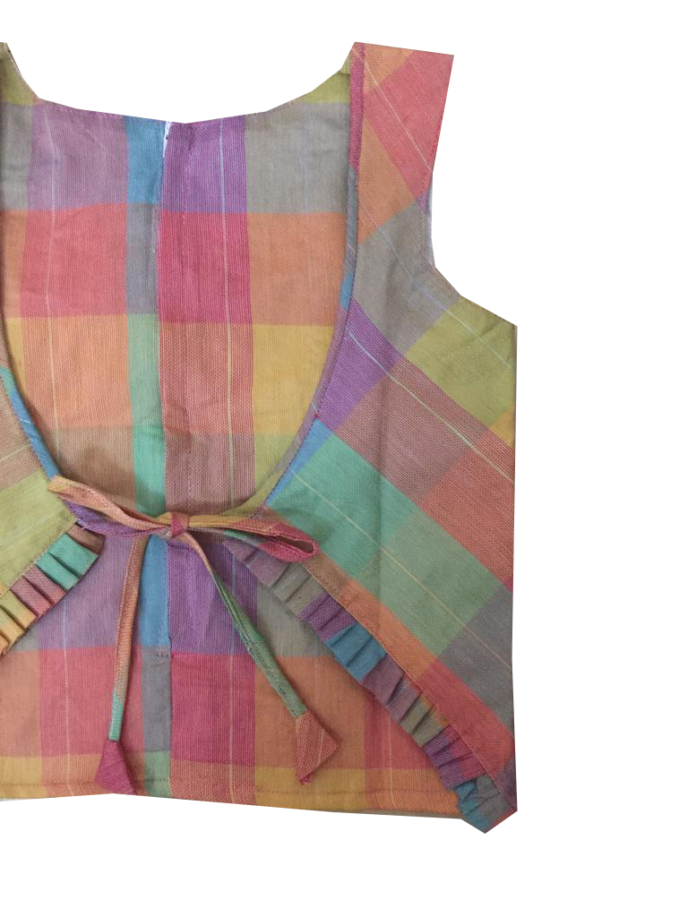 Box pleat skirt and princess cut top