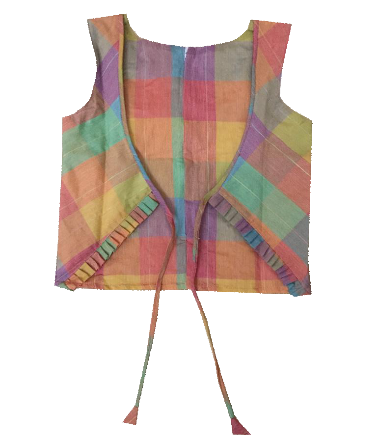 Box pleat skirt and princess cut top