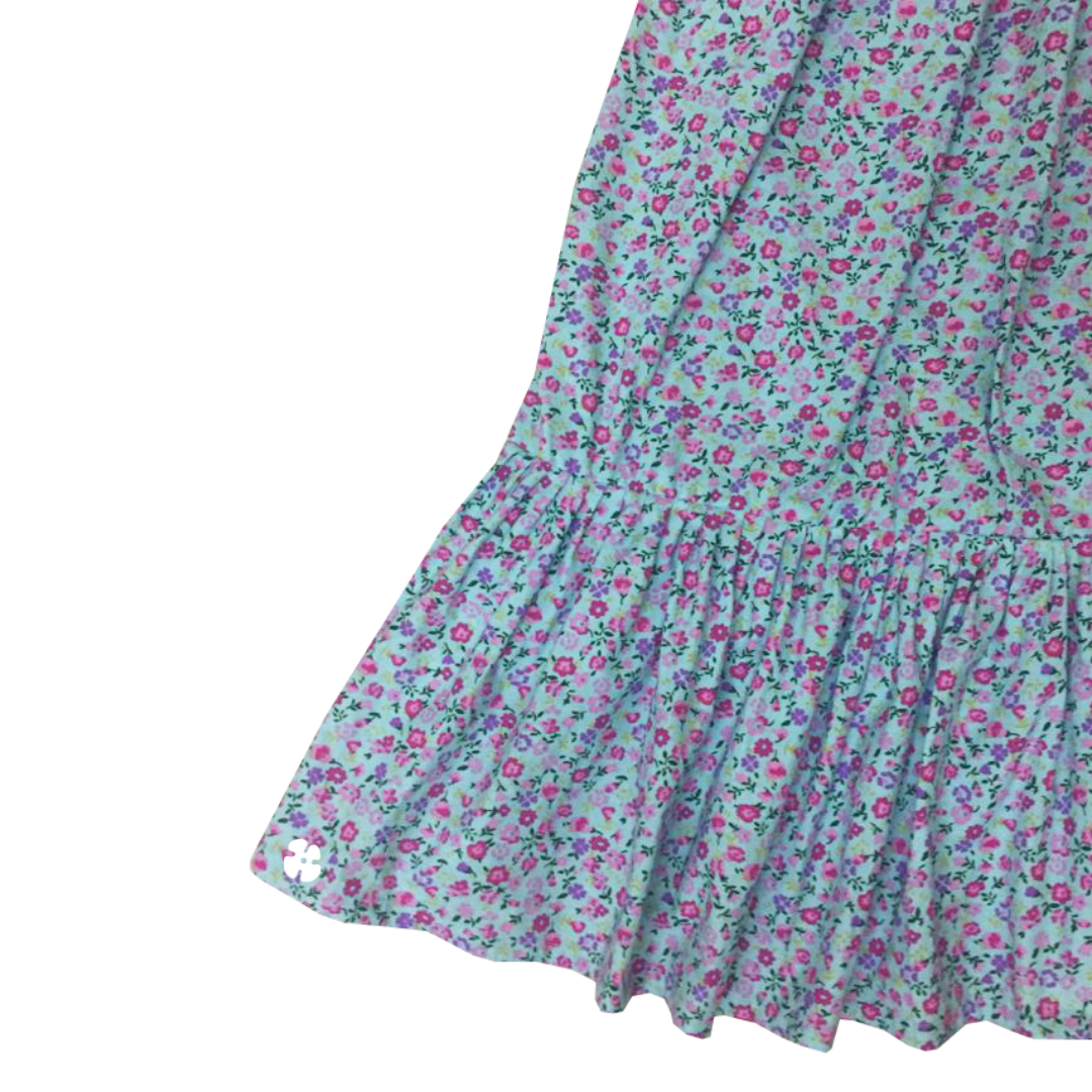 Simple gathered step skirt with top