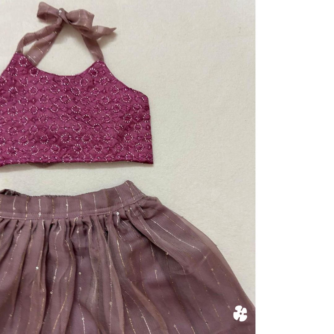 Crop top and skirt net hot sale