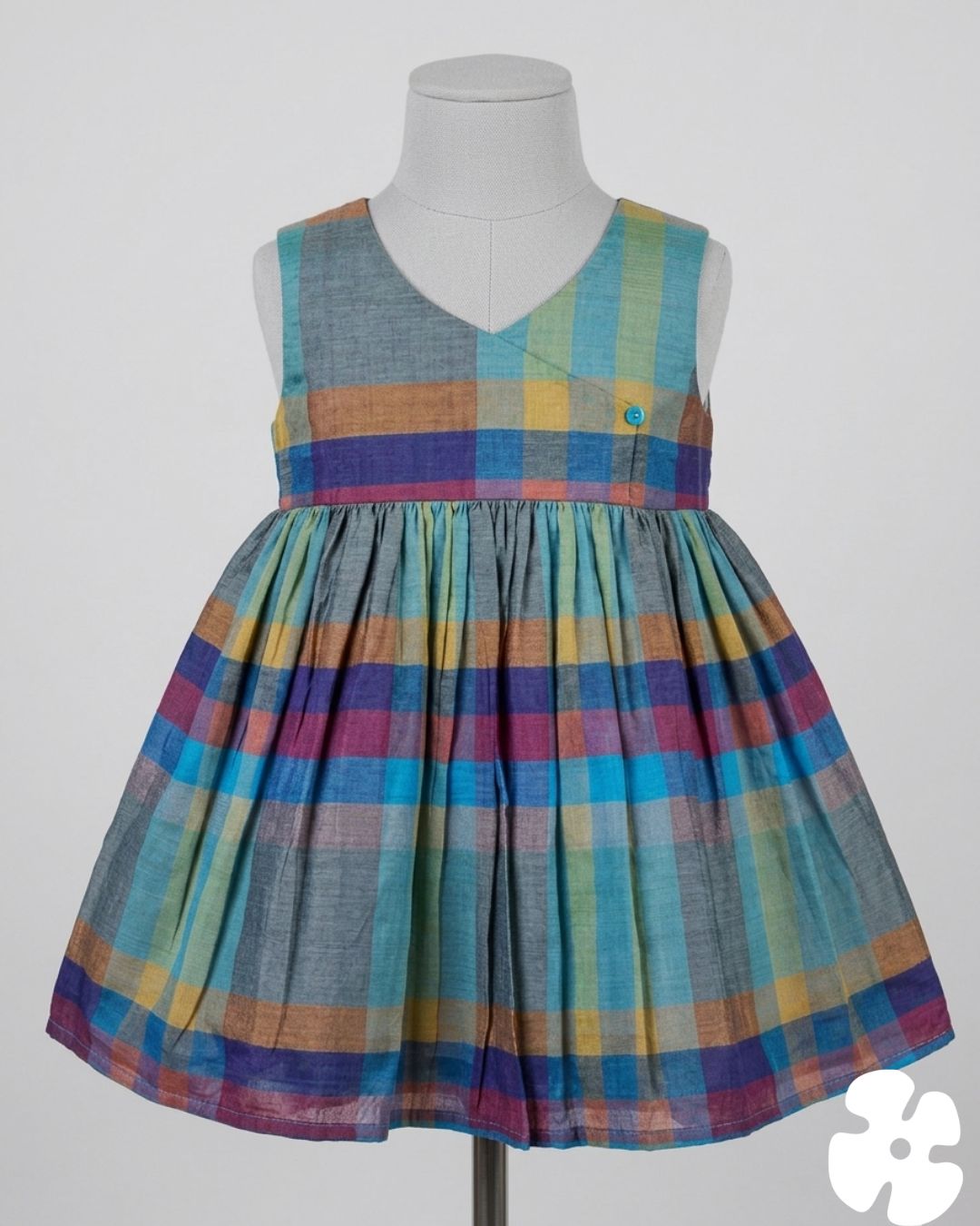 Cotton frocks, summer frocks, checks frock, cute frock, baby frocks
