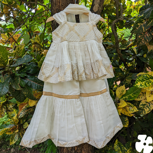 Girls Sharara Suit, Onam, Onam dress, Kids clothing