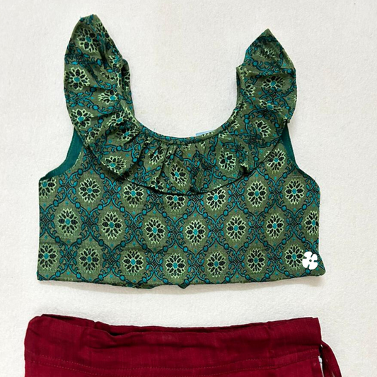 Ruffle top and skirt