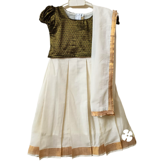 Skirt and top with dupatta