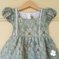 Puff sleeve fit and flare frock