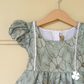 Puff sleeve fit and flare frock