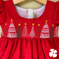 Red Christmas tree frock