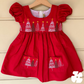 Red Christmas tree frock