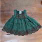 Green and Maroon little frock