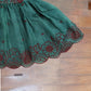 Green and Maroon little frock