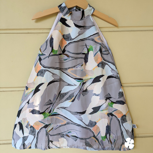 Halter neck A-line frock