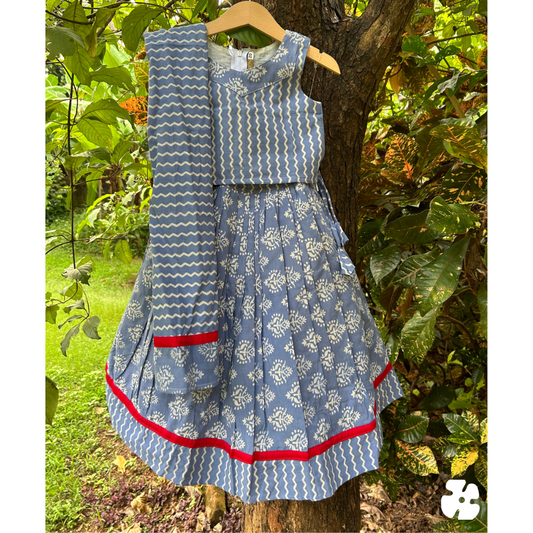 Simple cotton skirt and top