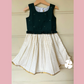 Onam special green top and check skirt