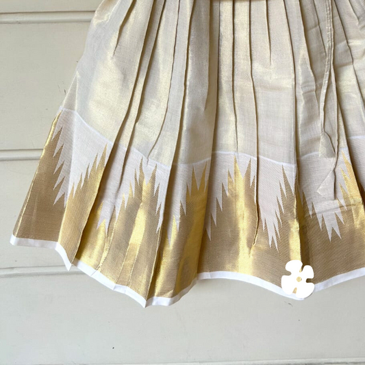Temple design skirt and top