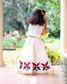 Flower embroidery skirt and top