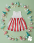 Candy stripe tree frock