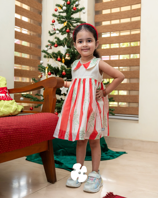 Candy stripe tree frock