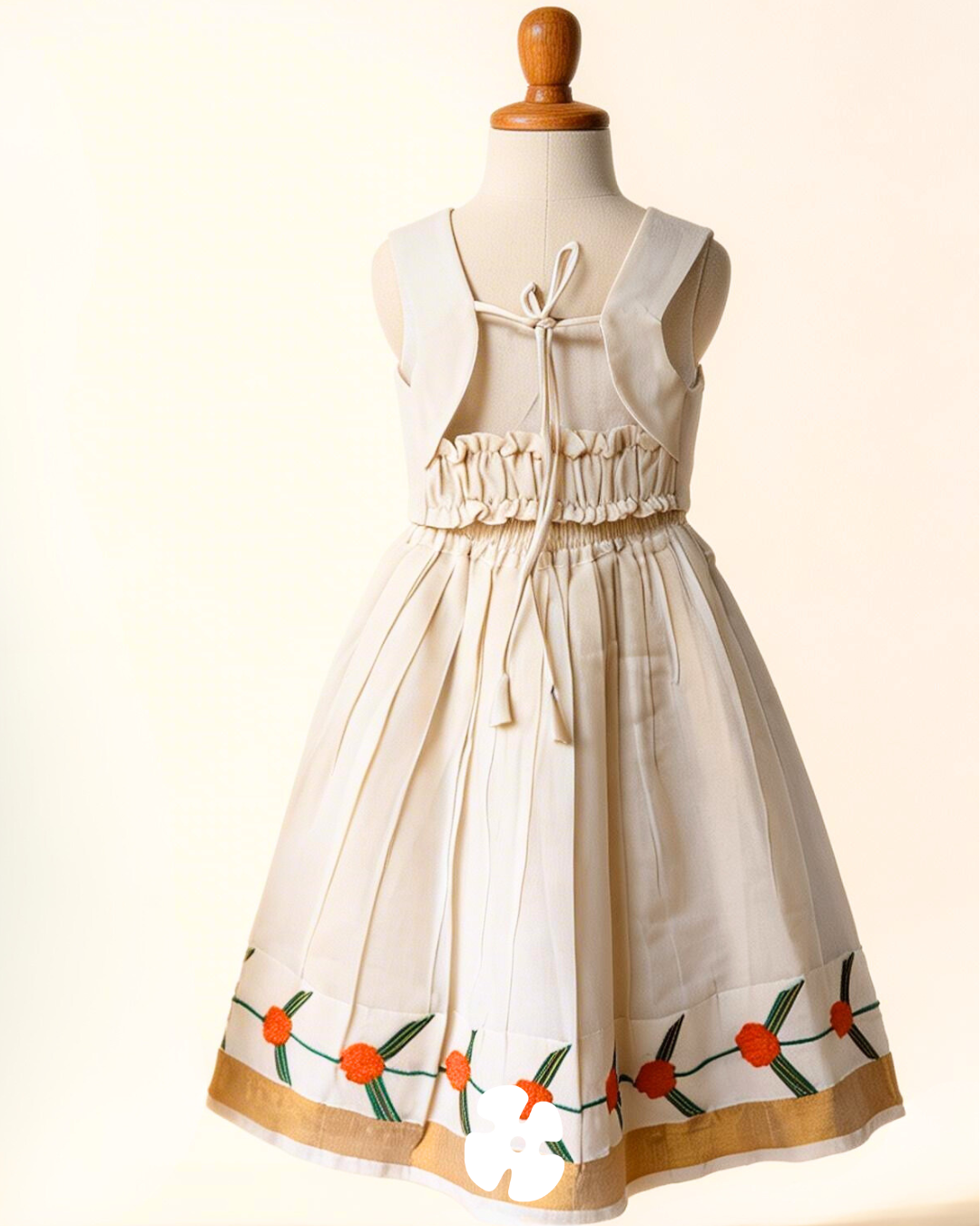 Simple and elegant Kerala traditional full skirt snd top