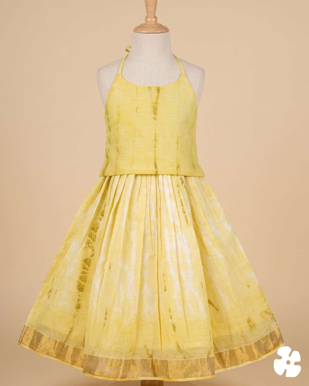 Skirt and Top, Traditional skirt, Tie and Dye, Cotton, Onam skirt and top, Onam Frock