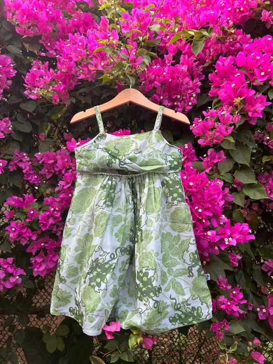 Green Chiffon Frock
